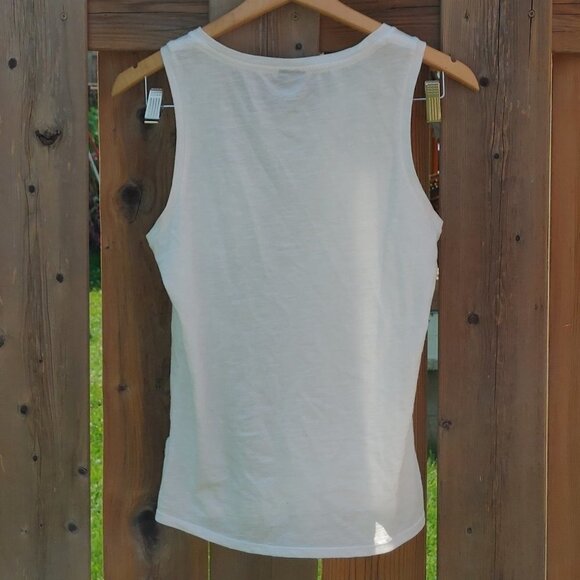 LOVELY PATAGONIA Tank Top with Breast Pocket Women's Size XS WHITE Light Weight - Picture 5 of 5